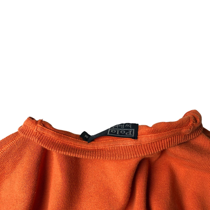 Ralph Lauren POLO by Ralph Lauren Cotton Knit Sweater Men's M Size cotton orange type Vintage Second Hand