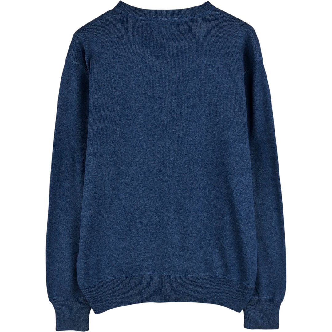 Ralph Lauren POLO RALPH LAUREN cotton knit sweater, men's size XS cotton blue type Vintage Second Hand
