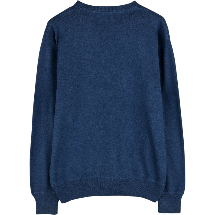 Ralph Lauren POLO RALPH LAUREN cotton knit sweater, men's size XS cotton blue type Vintage Second Hand