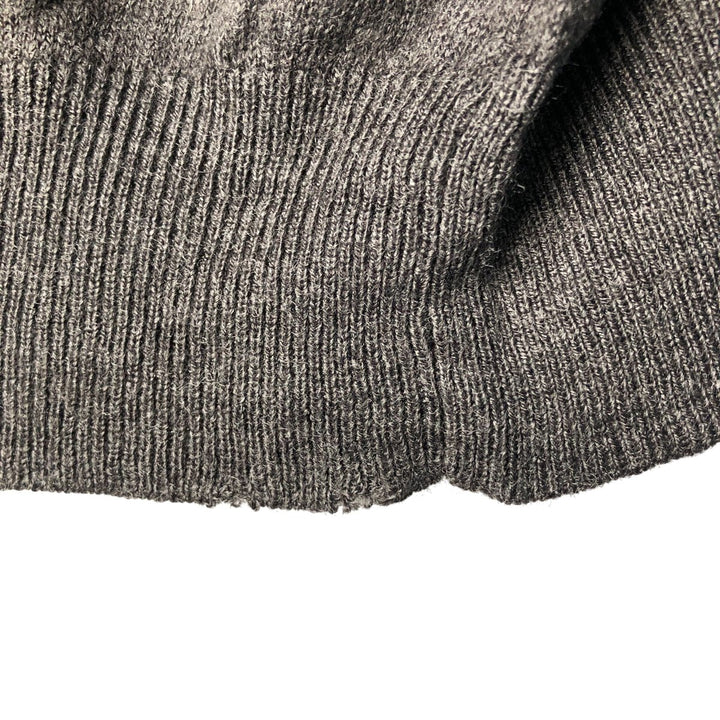 Pierre Cardin PARIS acrylic knit sweater, men's size XXL acrylic Charcoal Vintage Second Hand