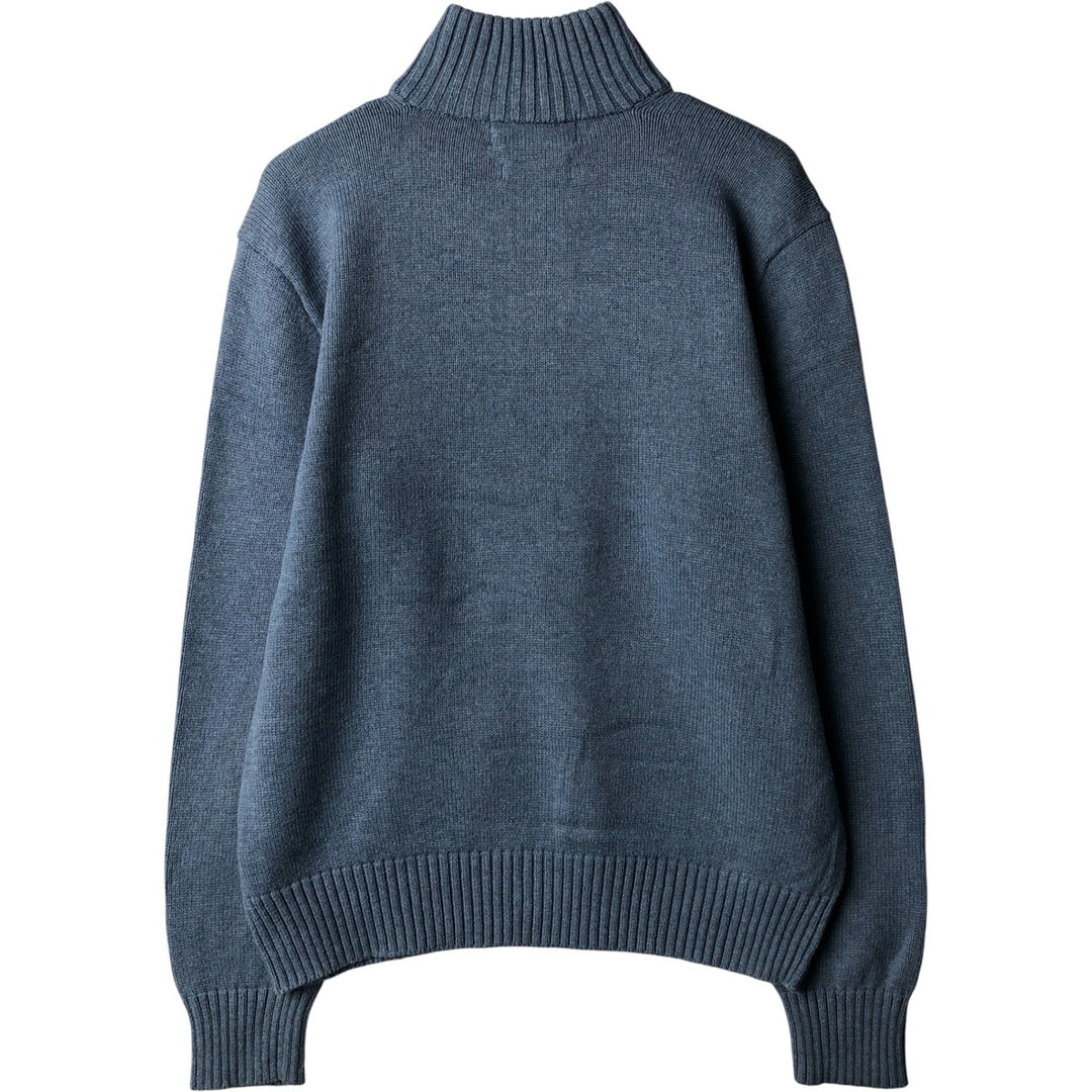 Ralph Lauren POLO by Ralph Lauren Cotton Knit Half Button Sweater Men's M cotton Blue type light blue Vintage Second Hand