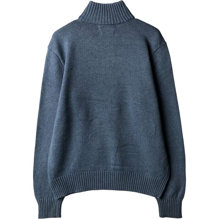 Ralph Lauren POLO by Ralph Lauren Cotton Knit Half Button Sweater Men's M cotton Blue type light blue Vintage Second Hand