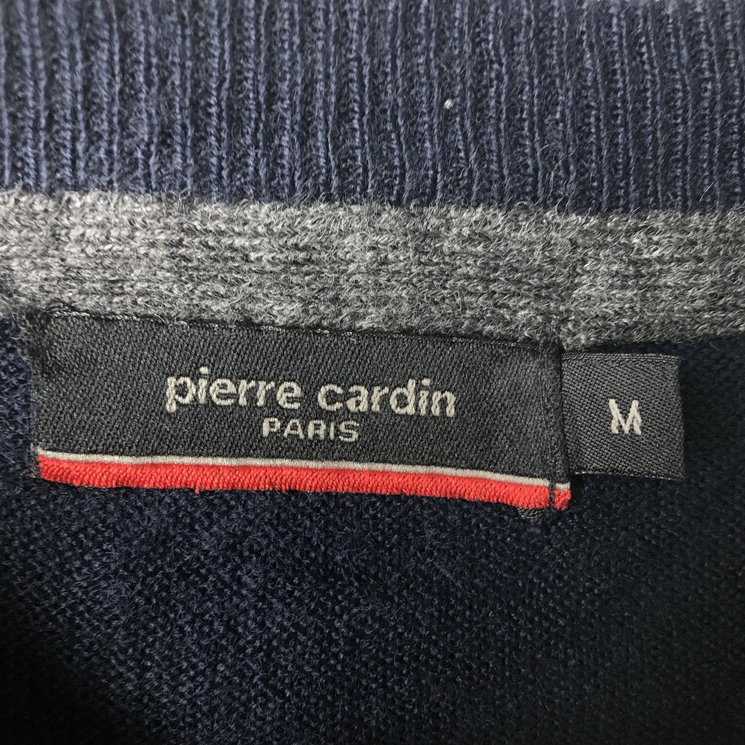 Pierre Cardin acrylic knit sweater, men's size M acrylic navy blue type Vintage Second Hand