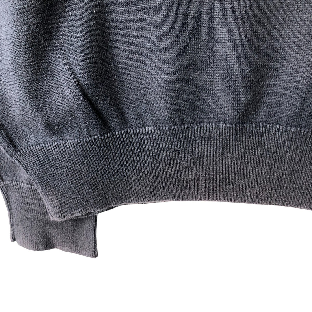 Ralph Lauren POLO RALPH LAUREN cotton knit sweater, women's size XL cotton navy blue type Vintage Second Hand