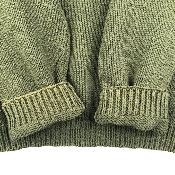 90'S Vintage Eddie Bauer Cotton Knit Sweater, Men's Size XL cotton Khaki type Vintage Second Hand