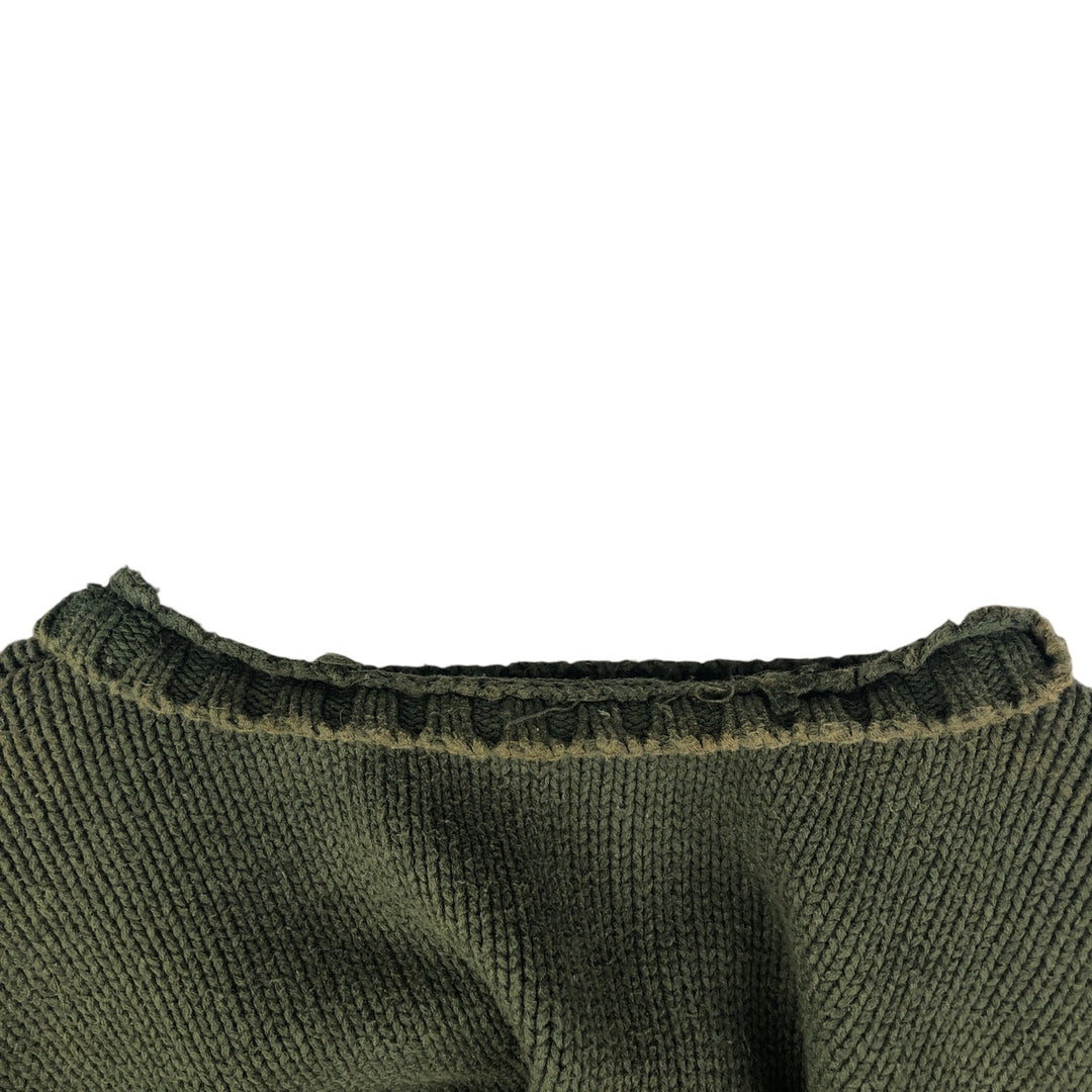 90'S Vintage Eddie Bauer Cotton Knit Sweater, Men's Size XL cotton Khaki type Vintage Second Hand