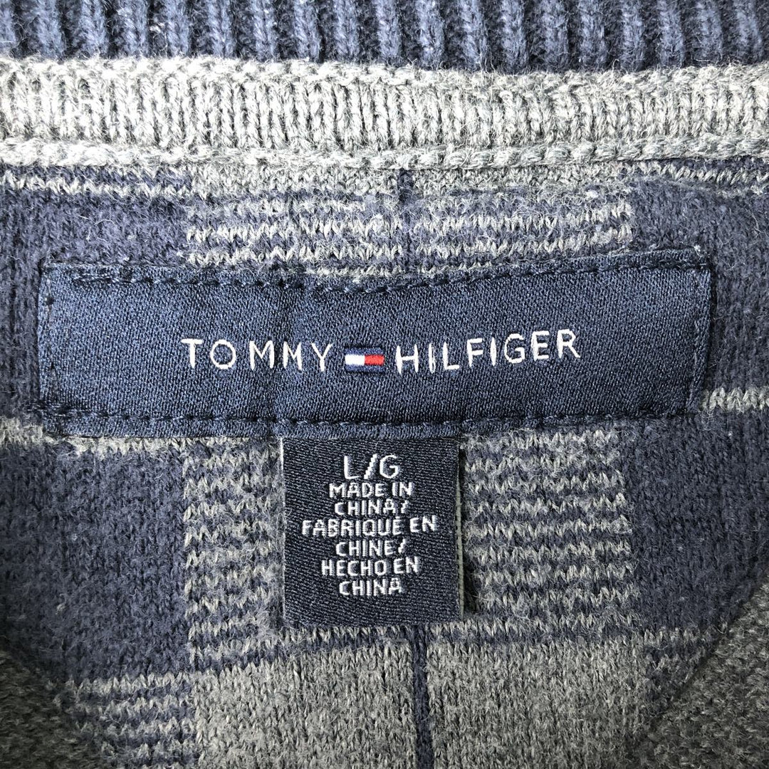 Tommy Hilfiger Men's Size L cotton gray type Vintage Second Hand