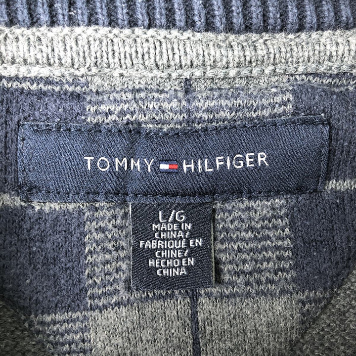 Tommy Hilfiger Men's Size L cotton gray type Vintage Second Hand