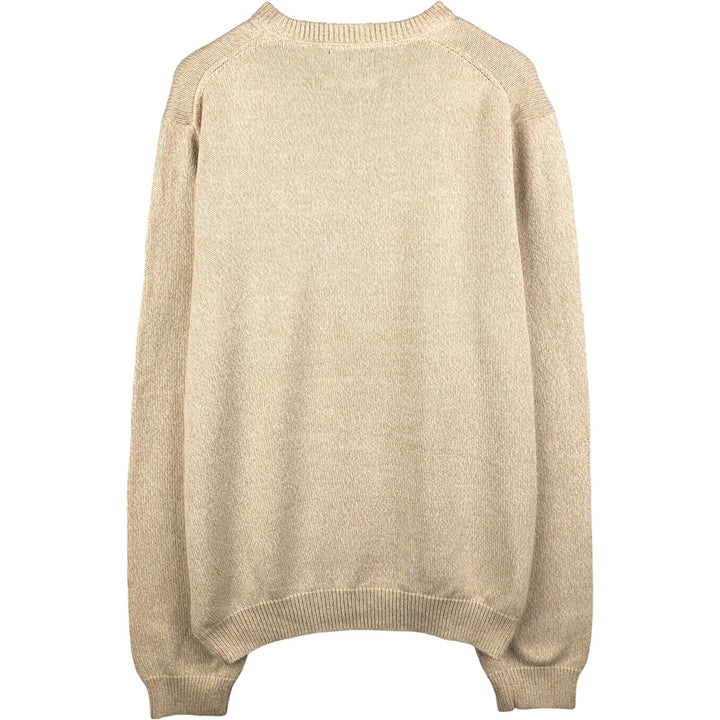 Brooks Brothers 346 Cotton Knit Sweater, Men's Size L cotton unbleached Vintage Second Hand