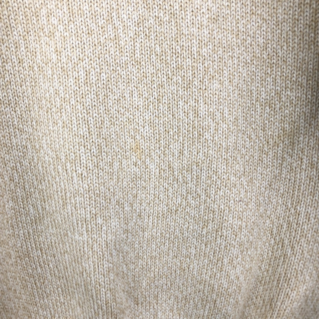 Brooks Brothers 346 Cotton Knit Sweater, Men's Size L cotton unbleached Vintage Second Hand