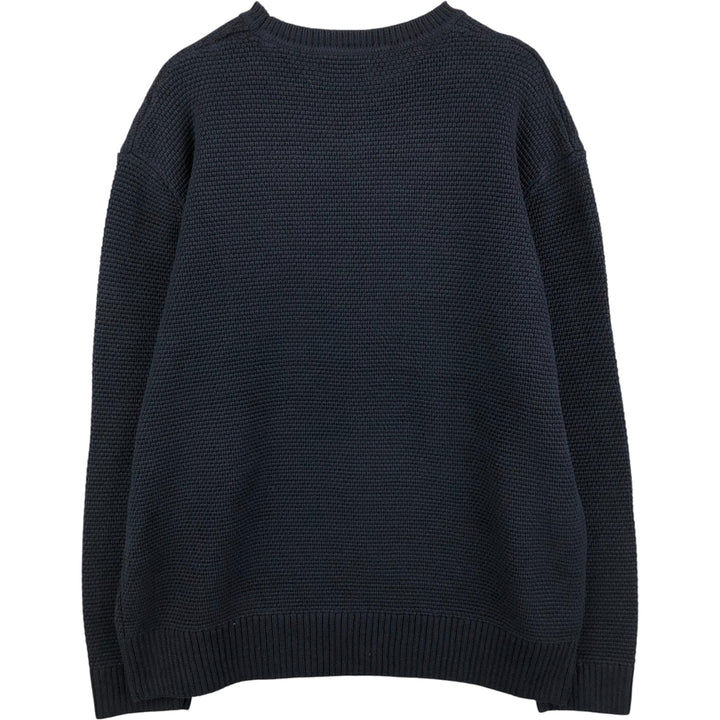 2000'S Orvis Cotton Knit Sweater, Men's Size XL cotton navy blue type Vintage Second Hand