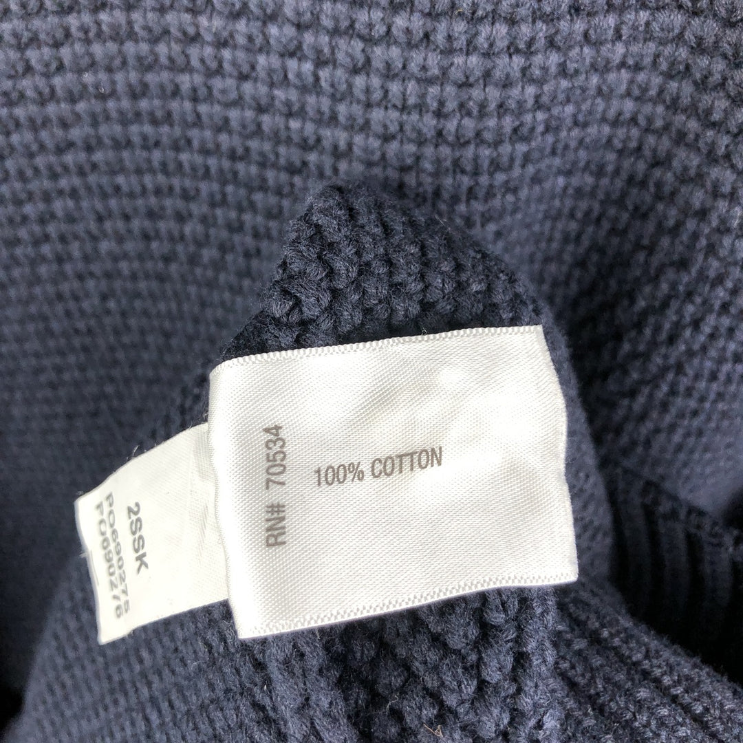2000'S Orvis Cotton Knit Sweater, Men's Size XL cotton navy blue type Vintage Second Hand