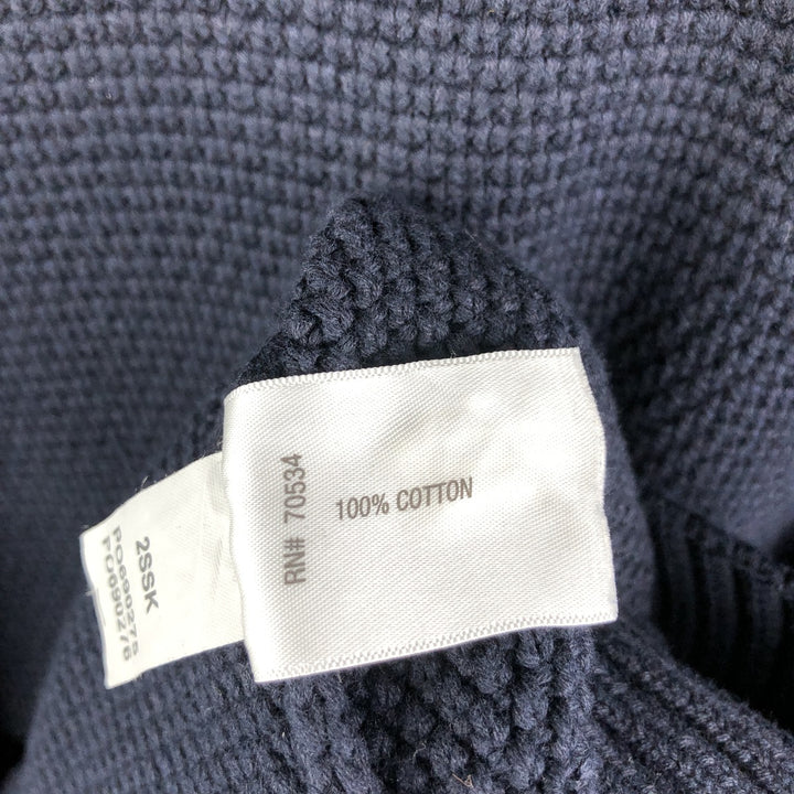 2000'S Orvis Cotton Knit Sweater, Men's Size XL cotton navy blue type Vintage Second Hand