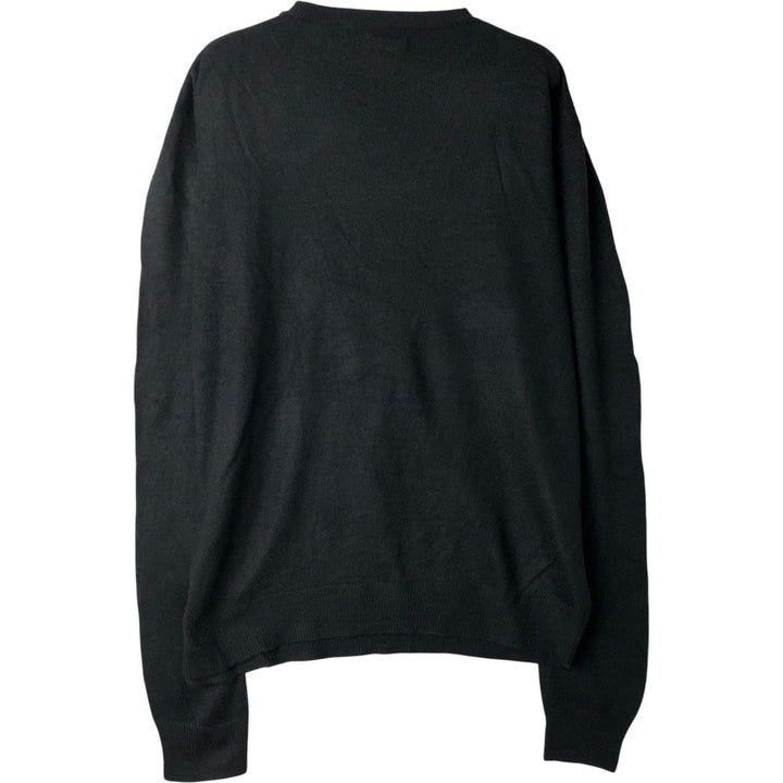 Pierre Cardin PARIS acrylic knit sweater, men's size L acrylic black type Vintage Second Hand