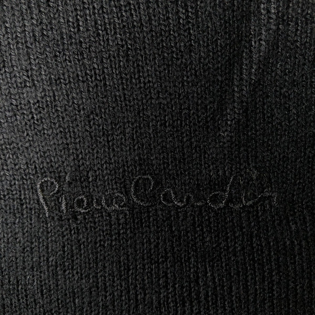 Pierre Cardin PARIS acrylic knit sweater, men's size L acrylic black type Vintage Second Hand