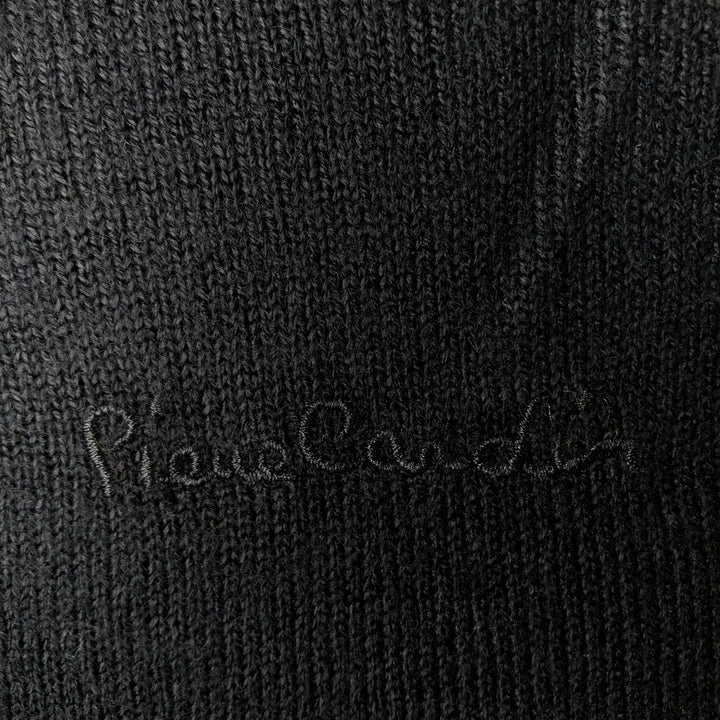 Pierre Cardin PARIS acrylic knit sweater, men's size L acrylic black type Vintage Second Hand