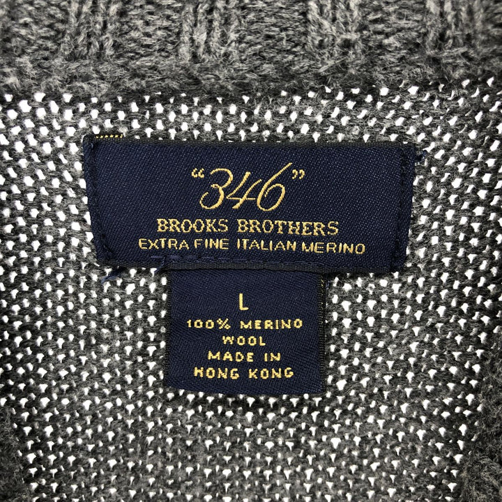 Brooks Brothers 346 Wool Knit Half Zip Sweater Men's Size L / eaa434815