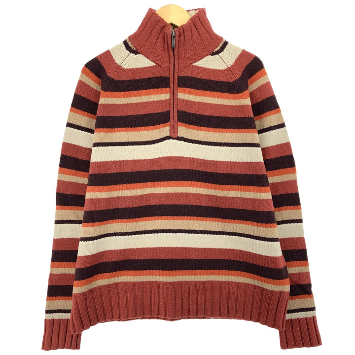 Tommy Hilfiger TOMMY HILFIGER Multi-border wool knit half-zip sweater Men's L size / eaa434819