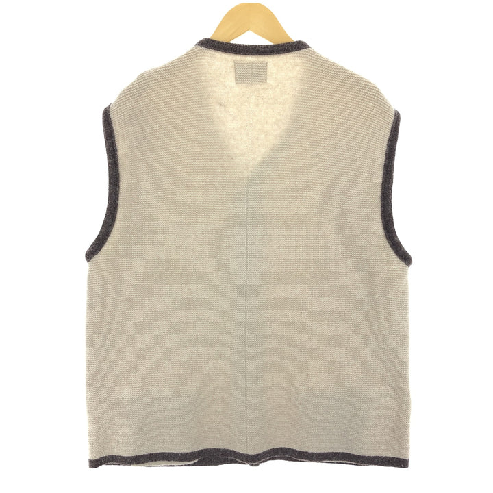 Renard Open Front Wool Knit Vest Men's XL Size /eaa434831