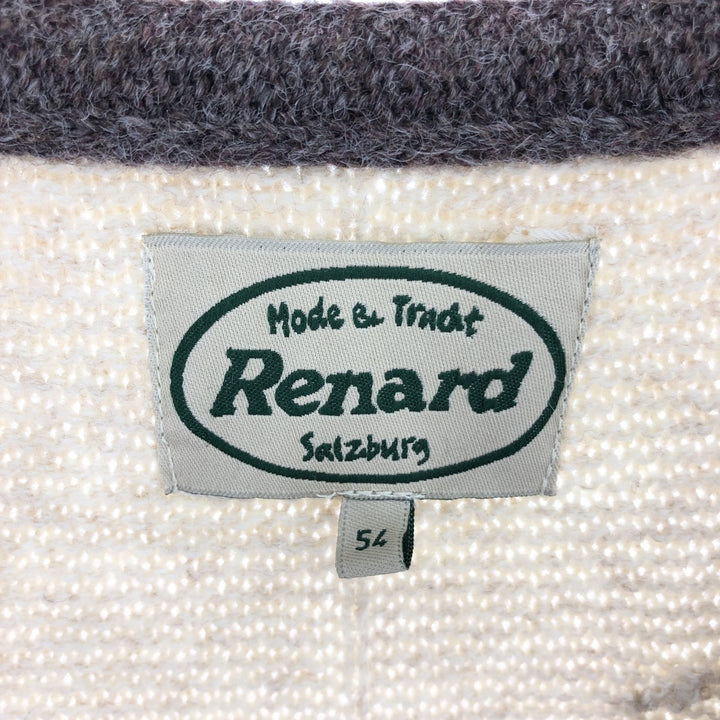 Renard Open Front Wool Knit Vest Men's XL Size /eaa434831