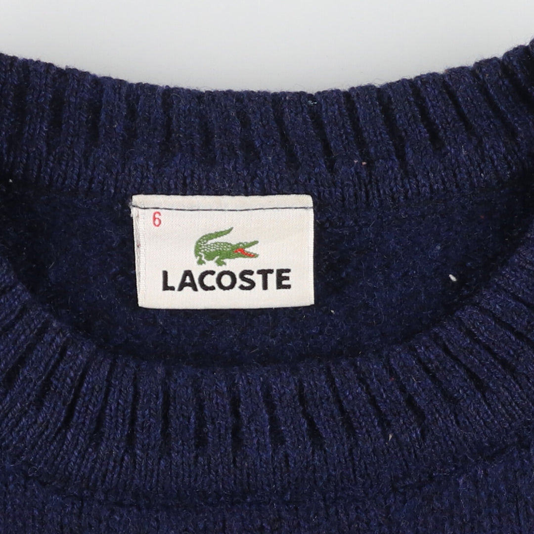 LACOSTE Border Pattern Acrylic x Wool Knit Sweater Size 6 Men's XL / eaa434862