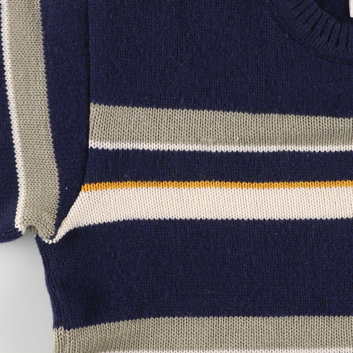 LACOSTE Border Pattern Acrylic x Wool Knit Sweater Size 6 Men's XL / eaa434862