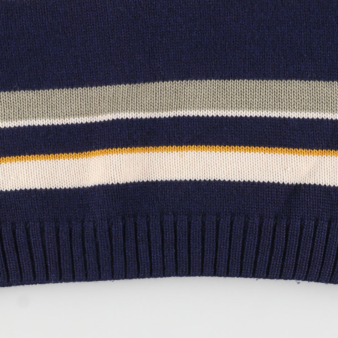 LACOSTE Border Pattern Acrylic x Wool Knit Sweater Size 6 Men's XL / eaa434862