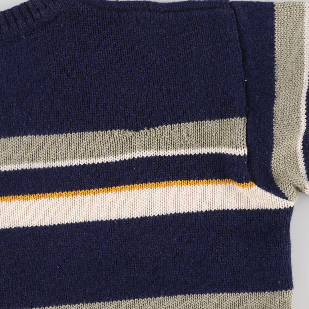 LACOSTE Border Pattern Acrylic x Wool Knit Sweater Size 6 Men's XL / eaa434862