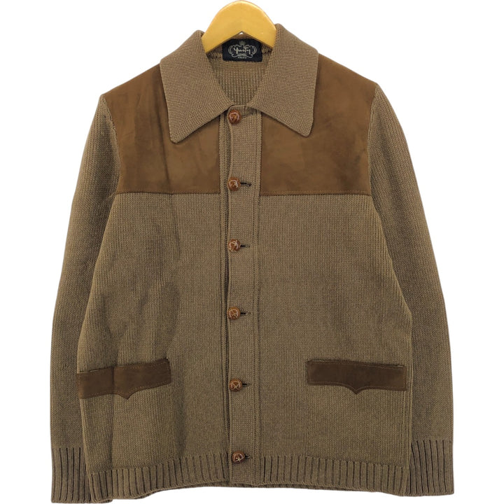 Collared wool knit cardigan, men's size M / eaa434880