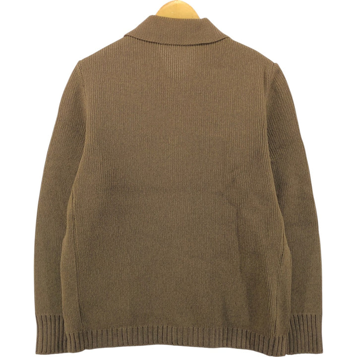 Collared wool knit cardigan, men's size M / eaa434880