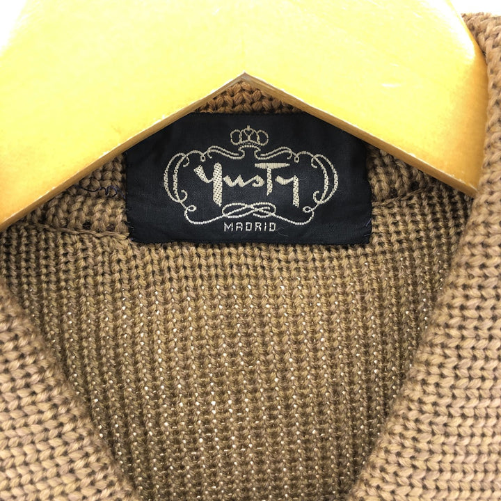 Collared wool knit cardigan, men's size M / eaa434880