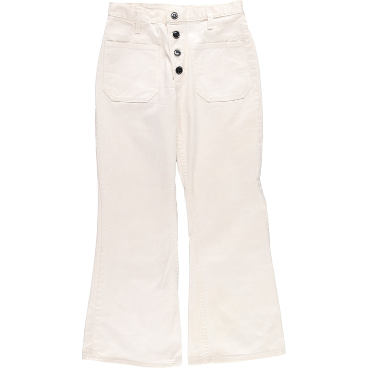 70'S Maverick Blue Bell Flare Cut Denim Pants Made in USA Women's L (w30) Vintage /eaa435012