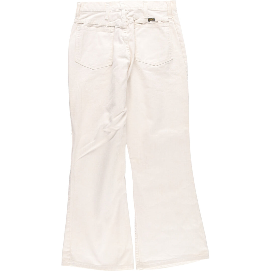 70'S Maverick Blue Bell Flare Cut Denim Pants Made in USA Women's L (w30) Vintage /eaa435012