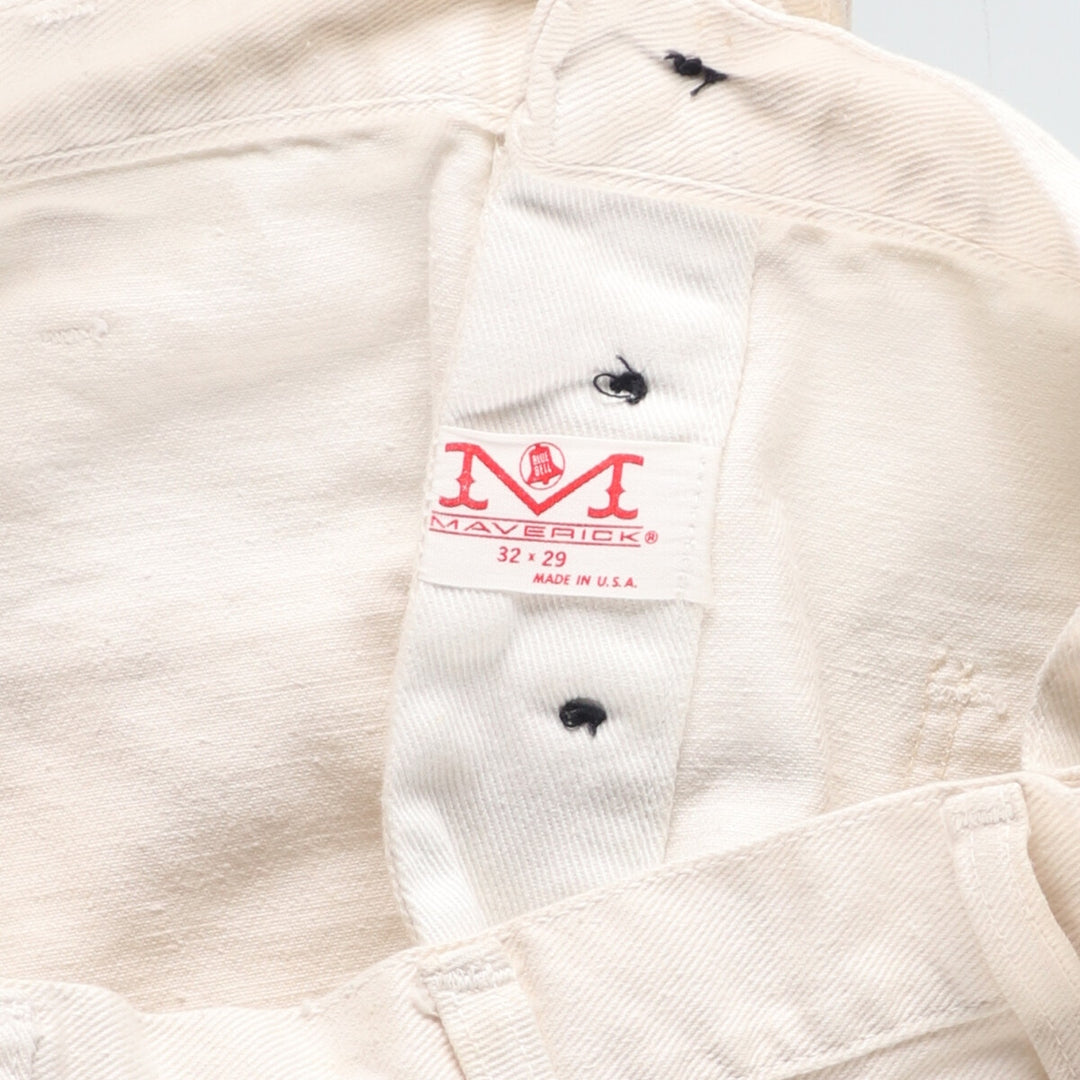 70'S Maverick Blue Bell Flare Cut Denim Pants Made in USA Women's L (w30) Vintage /eaa435012