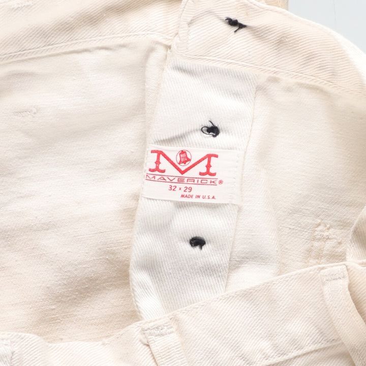 70'S Maverick Blue Bell Flare Cut Denim Pants Made in USA Women's L (w30) Vintage /eaa435012