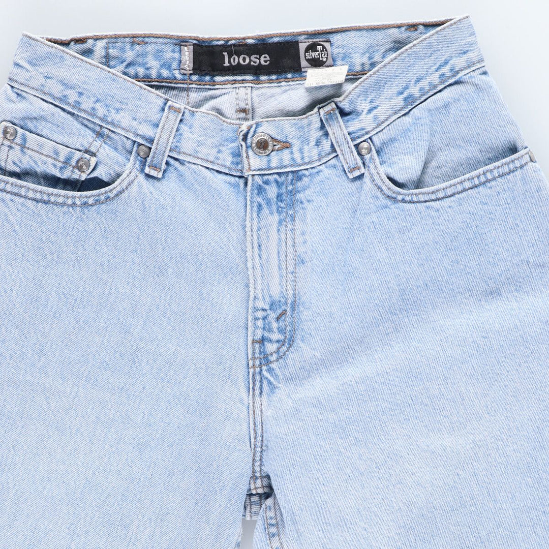 90'S Levi's Silver Tab LOOSE Tapered Denim Pants Made in USA Women's L (w28) Vintage /eaa435032