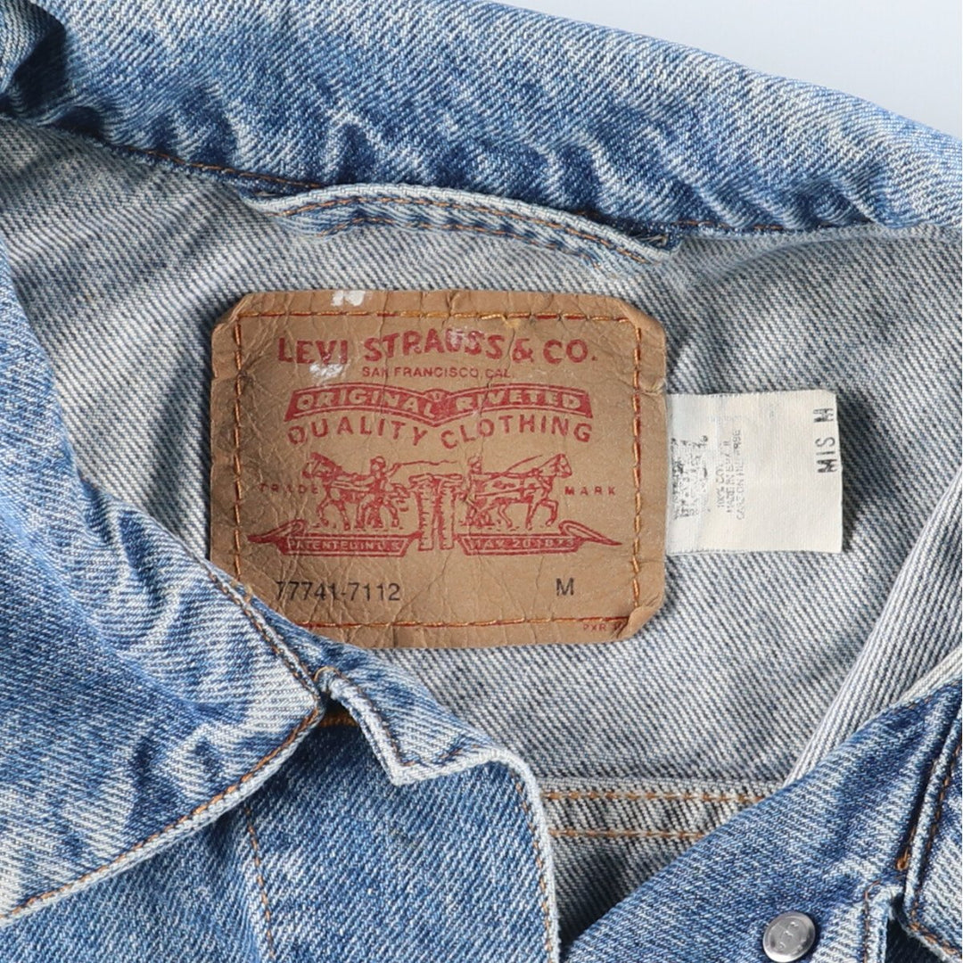 Levi's 77714-7112 Denim Jacket, Jean Jacket, Women's, Medium cotton blue type Vintage Second Hand