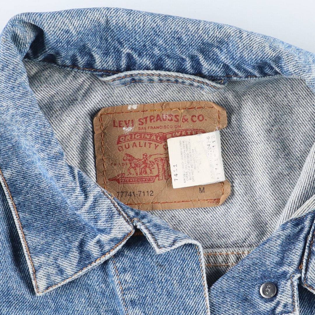 Levi's 77714-7112 Denim Jacket, Jean Jacket, Women's, Medium cotton blue type Vintage Second Hand