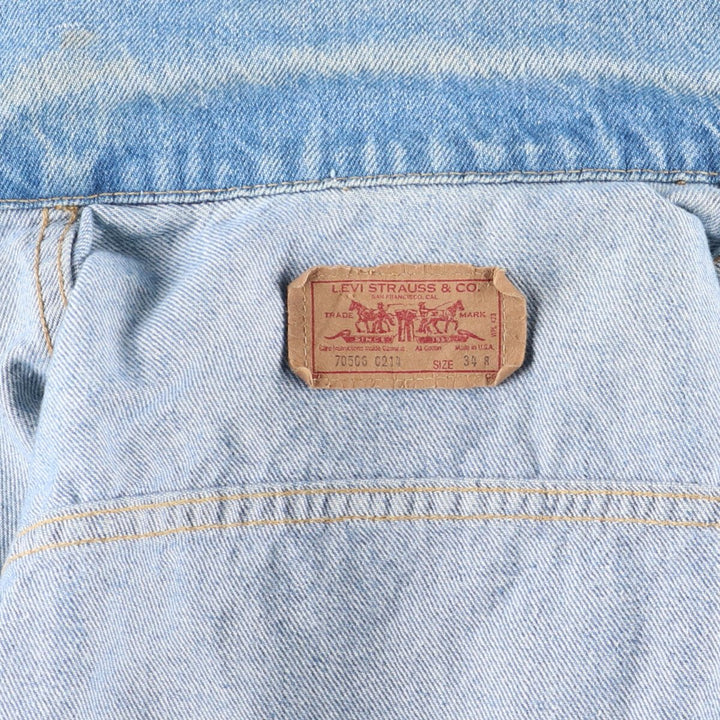 90'S Levi's 70506-0214 denim jacket, G-jacket, made in USA, women's, S, vintage /eaa435036