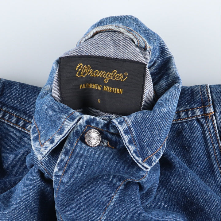 Wrangler Authentic Western Denim Jacket, G-Jean, Men's, S, eaa435041