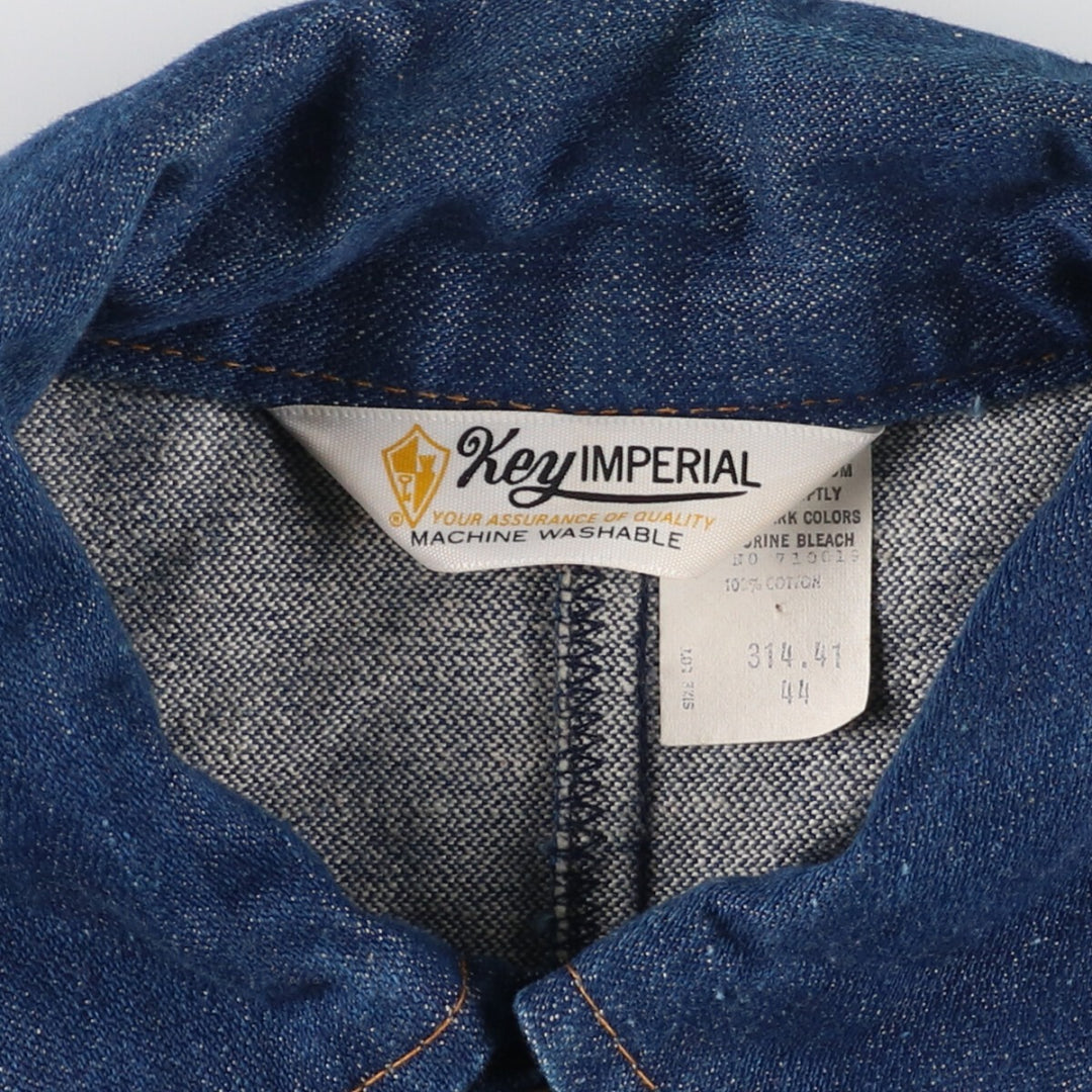 70s~80'S Key IMPERIAL Denim Jacket G-Jean Men's L Vintage /eaa435065