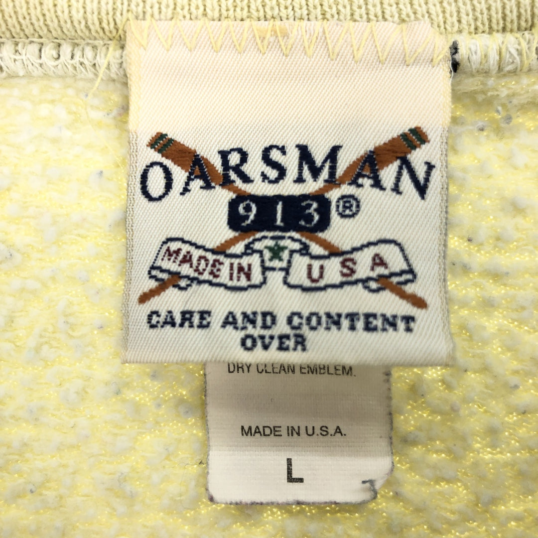 OARSMAN Sweatshirt Trainer Made in USA Men's L /eaa435136