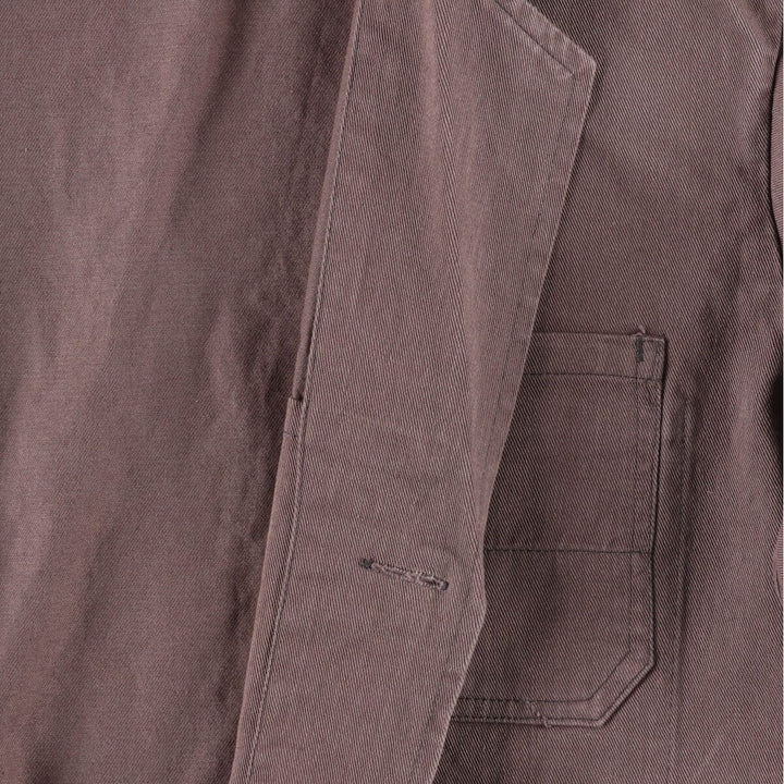 Eurowork Shop Coat Men's L cotton gray type Vintage Second Hand