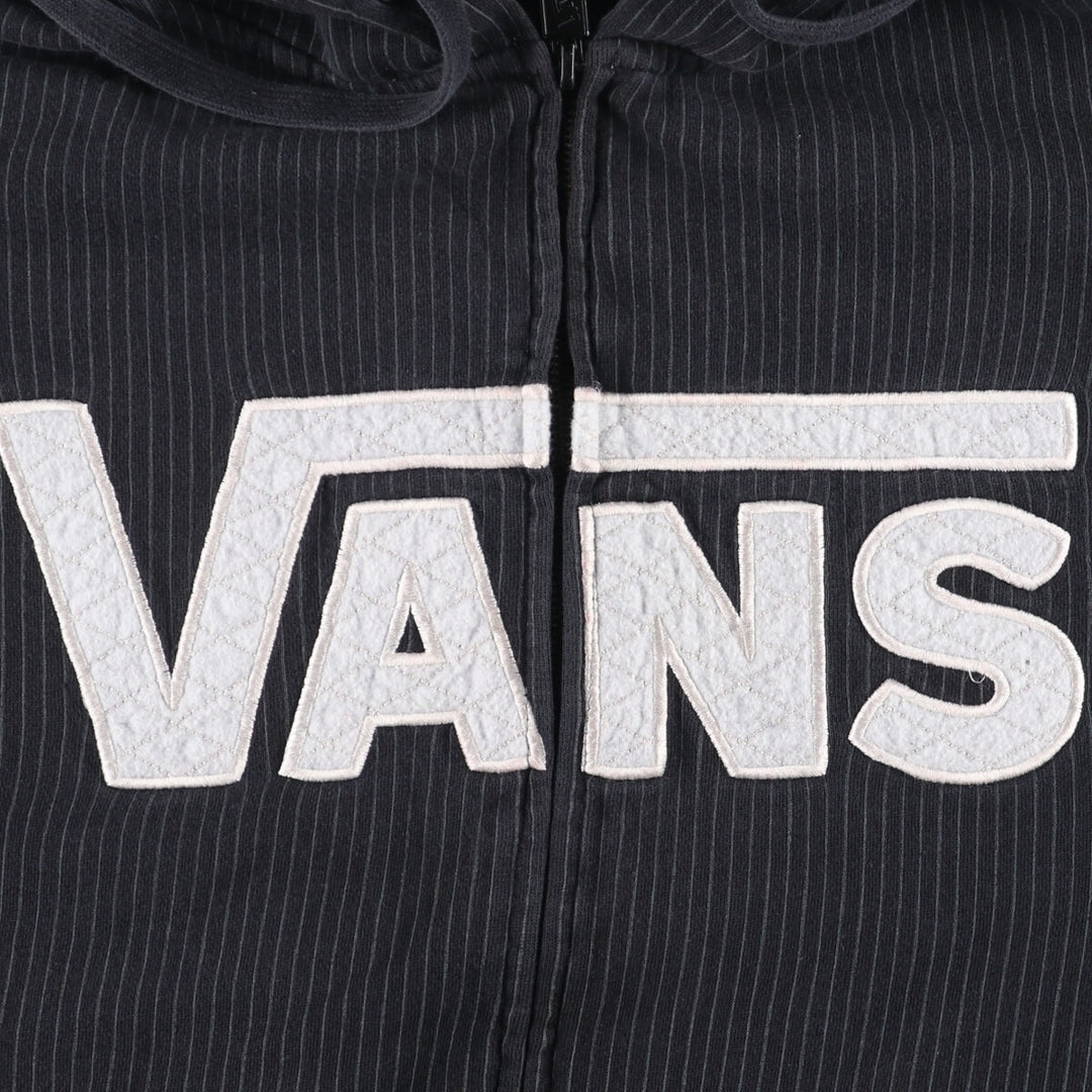 VANS Stripe Pattern Sweat Full Zip Hoodie Men's L /eaa435195