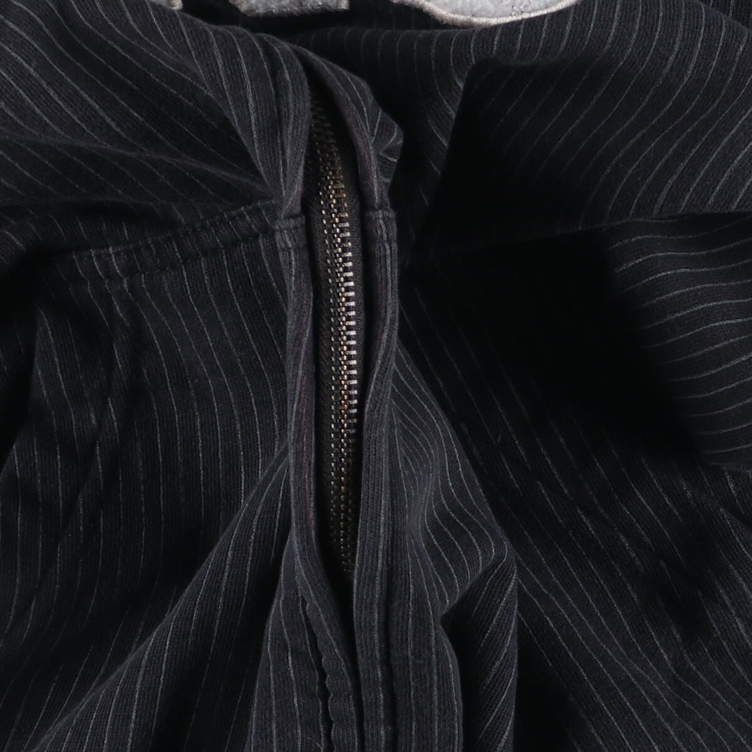VANS Stripe Pattern Sweat Full Zip Hoodie Men's L /eaa435195