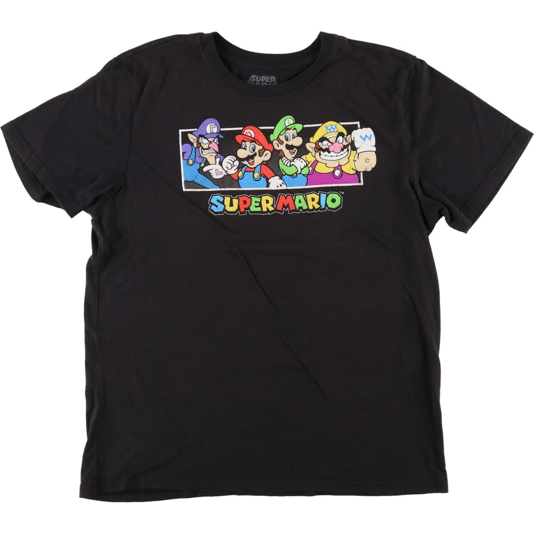 SUPER MARIO Super Mario character print T-shirt Men's L /eaa435326