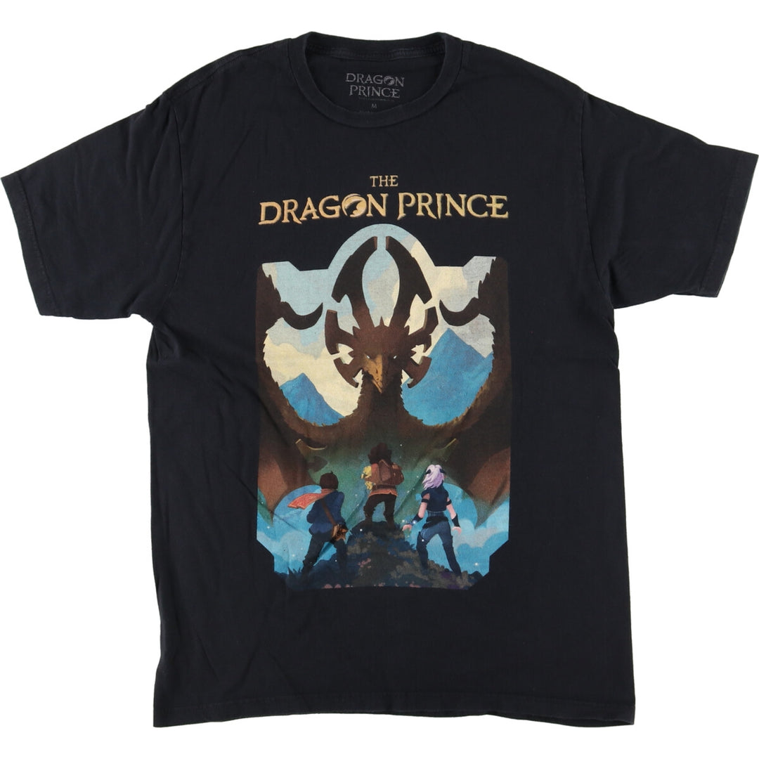 THE DRAGON PRINCE Dragon Prince Anime Character Print T-shirt Men's M /eaa435327