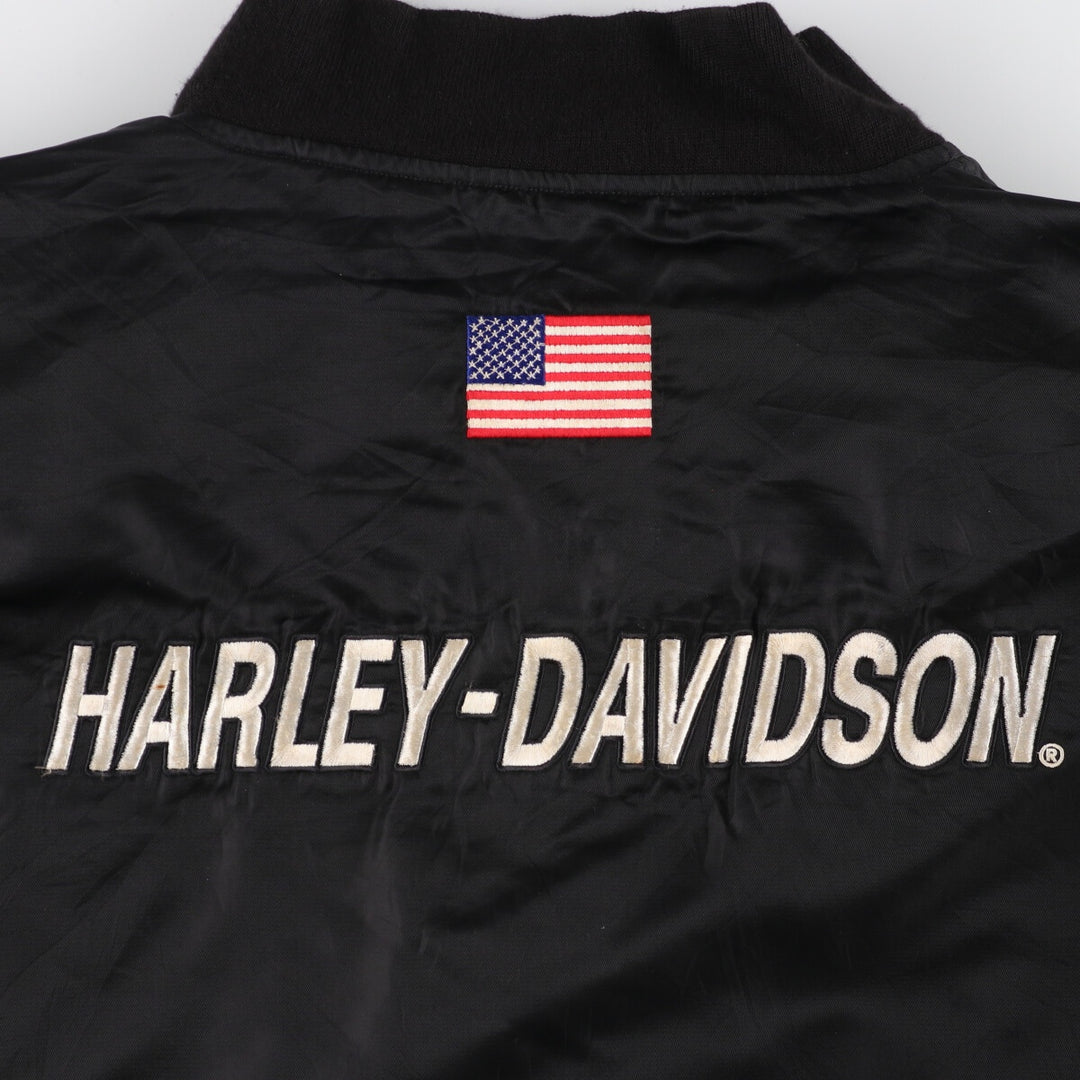 Big size Harley-Davidson MA-1 type back logo nylon blouson made in USA men's XXXXL /eaa435339