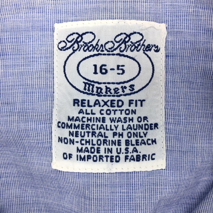 Brooks Brothers MAKERS Long Sleeve Cotton Shirt Made in USA Men's L /eaa435419