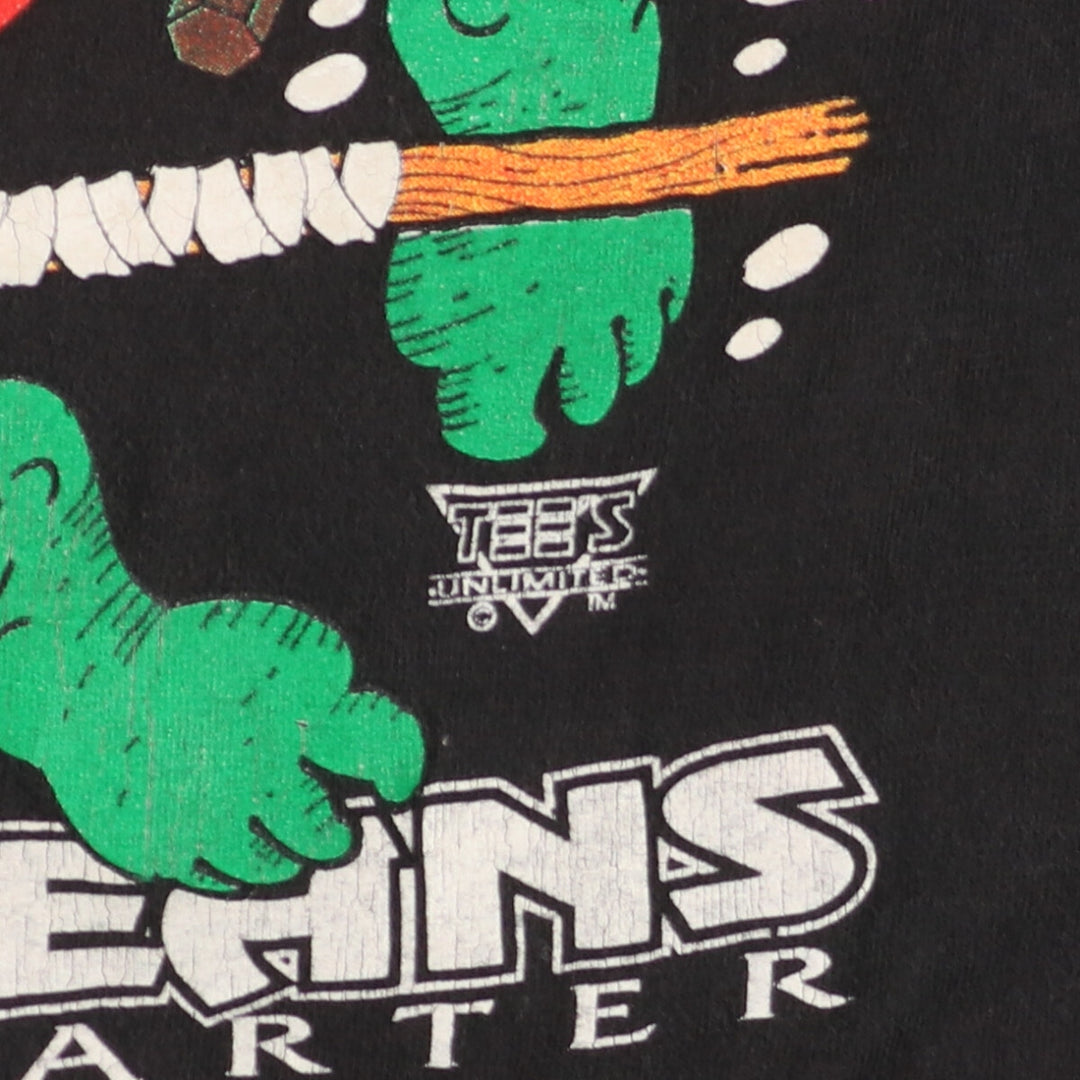 80's Hanes BEEFY-T TEENAGE MUTANT NINJA TURTLES Parody Character Print T-Shirt Made in USA Men's XL /eaa435506